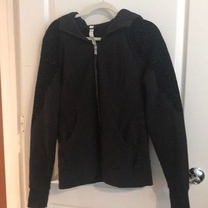 Lululemon Scuba Hoodie. 12. Black velvet appliqué